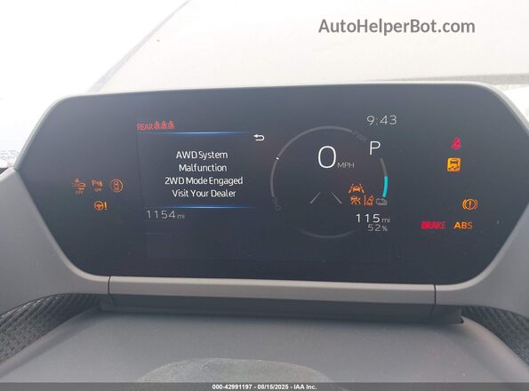 JTMABABA1SA096499 2025 SUBARU SOLTERRA Gray Հետևի նստատեղերի տեսք