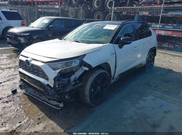 JTME6RFVXLD501549 2020 TOYOTA RAV4 HYBRID White წინა მარცხენა ხედი სამი მეოთხედიდან