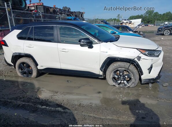 JTME6RFVXLD501549 2020 TOYOTA RAV4 HYBRID White უკანა სალონის ხედი