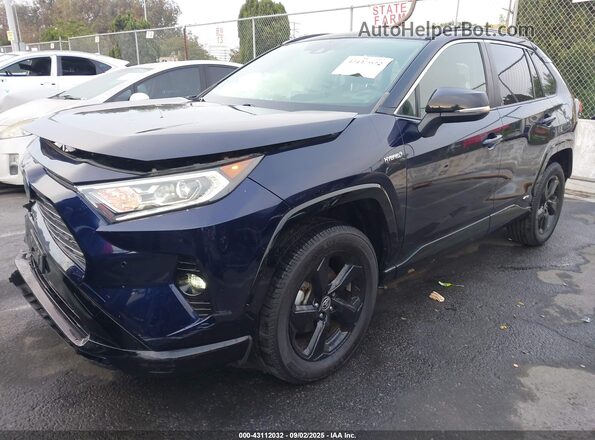 JTMEWRFV8LD531858 2020 TOYOTA RAV4 Blue Առջևի ձախ երեք քառորդ տեսարան