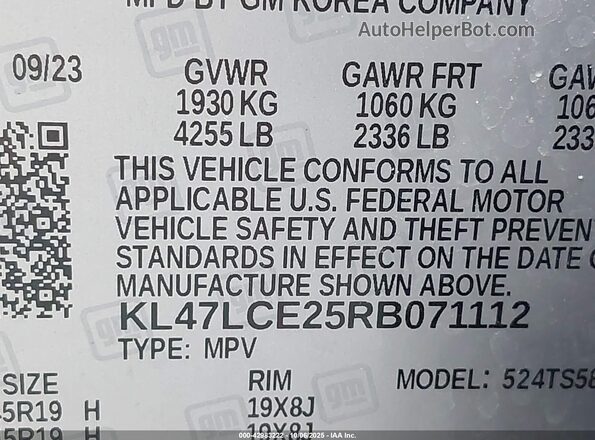 KL47LCE25RB071112 2024 BUICK OTHER Black Շարժիչի բաժամունքի տեսք