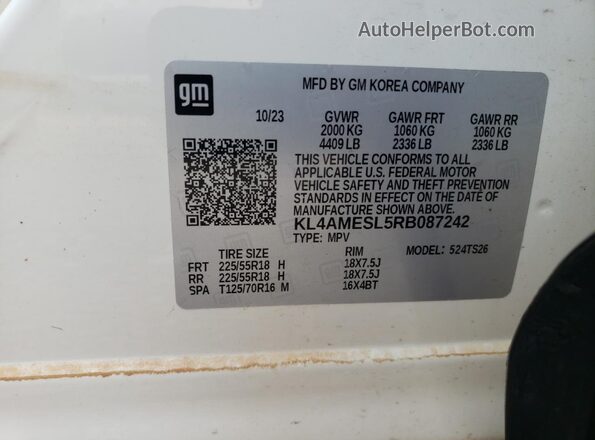 KL4AMESL5RB087242 2024 BUICK ENCORE White 