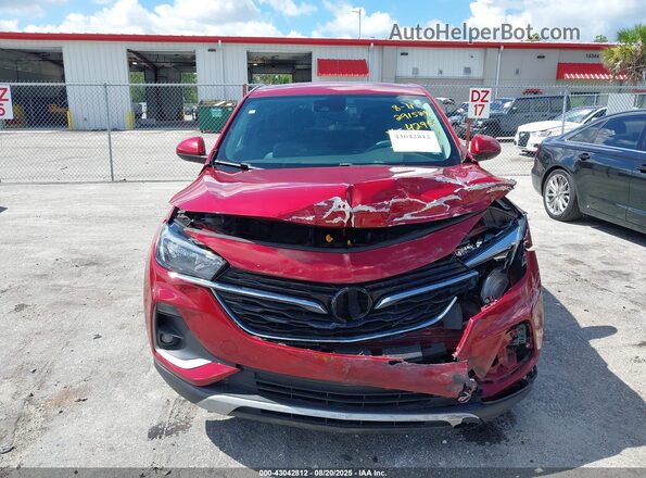 KL4MMBS2XMB124295 2021 BUICK ENCORE Red ხელსაწყოთა პანელის ხედი