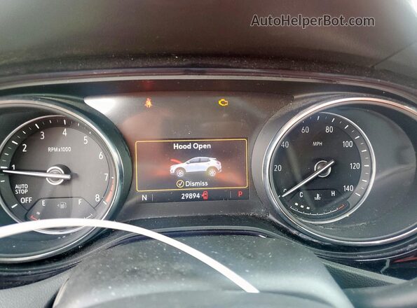 KL4MMDS20MB070906 2021 BUICK ENCORE Red Widok zestawu wskaźników