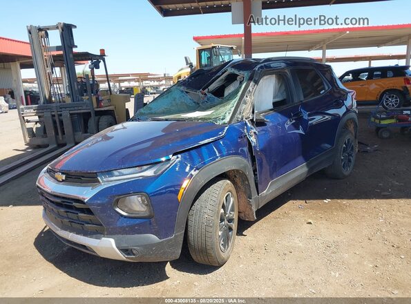 KL79MRSL6NB034668 2022 CHEVROLET TRAILBLAZER Синий Передняя левая четверть