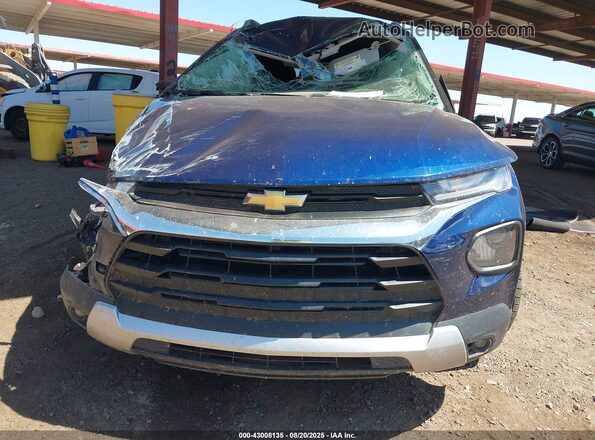 KL79MRSL6NB034668 2022 CHEVROLET TRAILBLAZER Синий Вид задней части салона