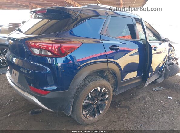 KL79MRSL6NB034668 2022 CHEVROLET TRAILBLAZER Синий Задняя правая четверть
