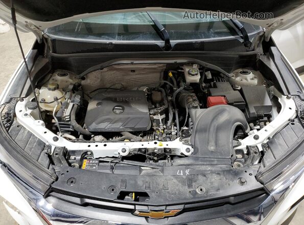 KL79MRSLXMB013871 2021 CHEVROLET TRAILBLAZER White Vista del compartimento del motor