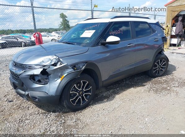 KL79MSSL7MB159989 2021 CHEVROLET TRAILBLAZER Серый Передняя левая четверть