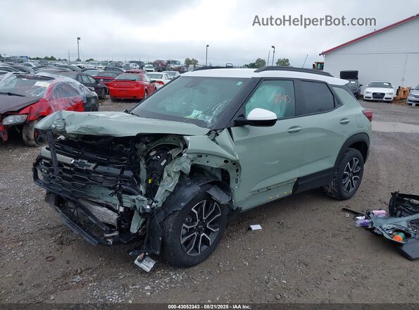 KL79MSSL7RB153052 2024 CHEVROLET TRAILBLAZER Green Vista tres cuartos delantera izquierda