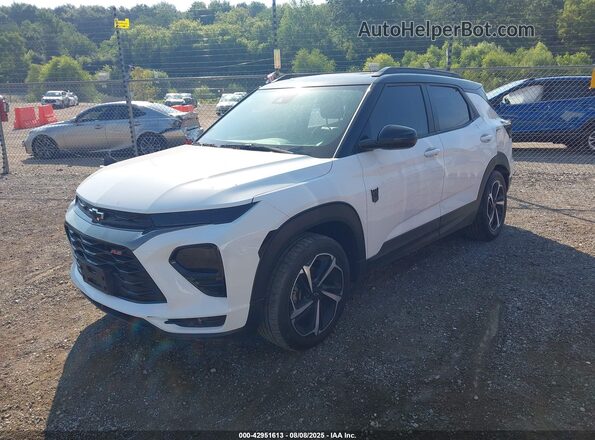 KL79MTSL5MB018022 2021 CHEVROLET TRAILBLAZER White Vista tres cuartos delantera izquierda