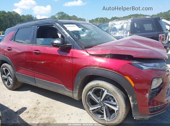 KL79MTSL7NB117250 2022 CHEVROLET TRAILBLAZER Red Vista del cuadro de instrumentos