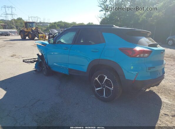 KL79MUSL1MB070124 2021 CHEVROLET TRAILBLAZER Blue Rear left