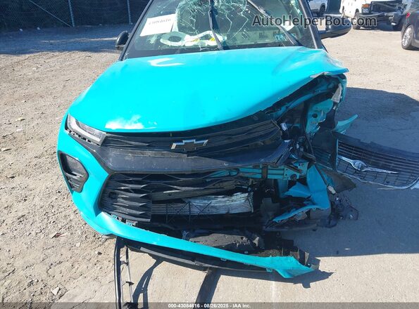 KL79MUSL1MB070124 2021 CHEVROLET TRAILBLAZER Blue Rear view