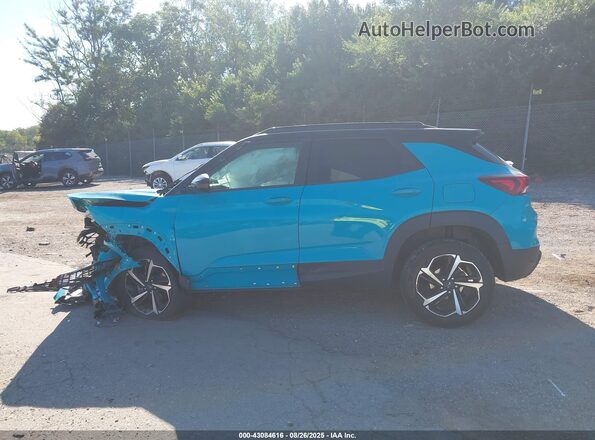 KL79MUSL1MB070124 2021 CHEVROLET TRAILBLAZER Blue Rear interior view