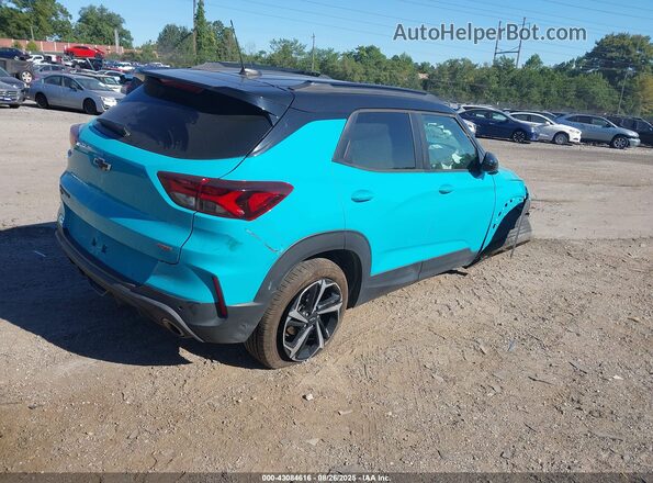 KL79MUSL1MB070124 2021 CHEVROLET TRAILBLAZER Blue Rear right