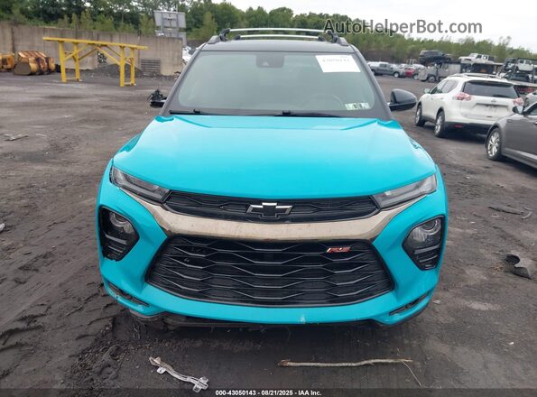KL79MUSL4MB102838 2021 CHEVROLET TRAILBLAZER Turquoise ხელსაწყოთა პანელის ხედი