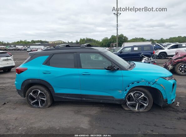 KL79MUSL4MB102838 2021 CHEVROLET TRAILBLAZER Turquoise უკანა სალონის ხედი