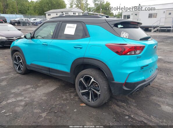 KL79MUSL4MB102838 2021 CHEVROLET TRAILBLAZER Turquoise უკანა მარცხენა
