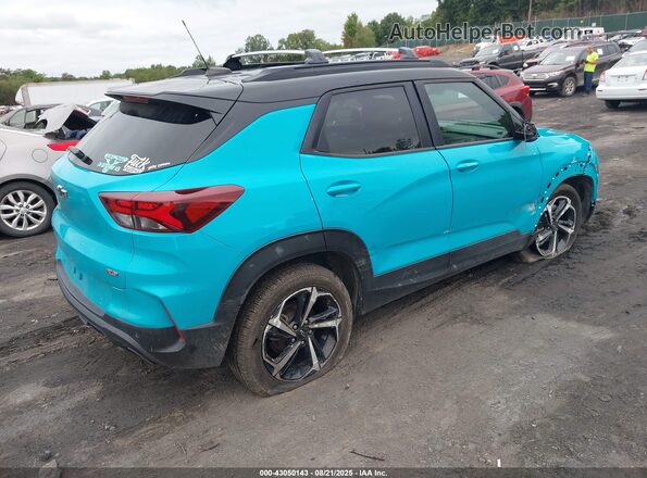 KL79MUSL4MB102838 2021 CHEVROLET TRAILBLAZER Turquoise უკანა მარჯვენა