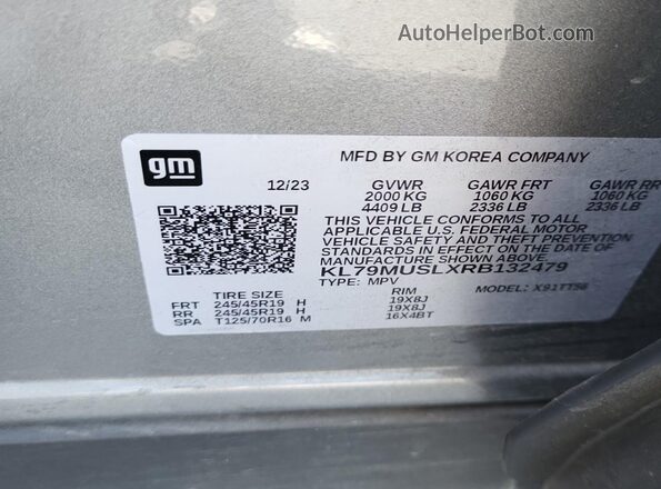 KL79MUSLXRB132479 2024 CHEVROLET TRAILBLAZER  Вид щитка приборов
