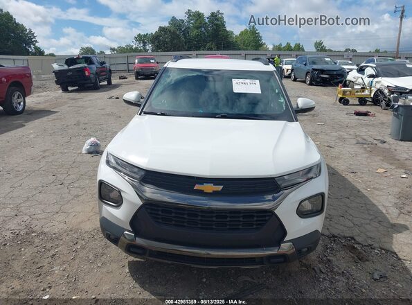 KL79MVSL4MB072522 2021 CHEVROLET TRAILBLAZER White Instrument cluster view
