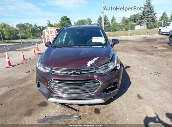 KL7CJLSB2LB344042 2020 CHEVROLET TRAX Burgundy Widok zestawu wskaźników