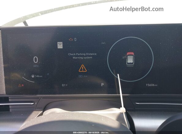 KM8HECA34RU098319 2024 HYUNDAI KONA White უკანა სავარძლების ხედი