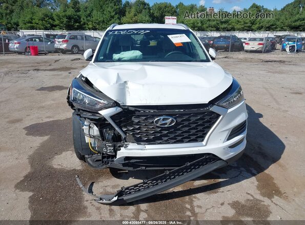 KM8J3CA48MU285877 2021 HYUNDAI TUCSON White უკანა სალონის ხედი
