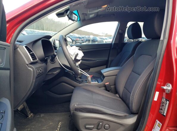KM8J3CAL2MU393211 2021 HYUNDAI TUCSON Red Widok wnętrza z przodu