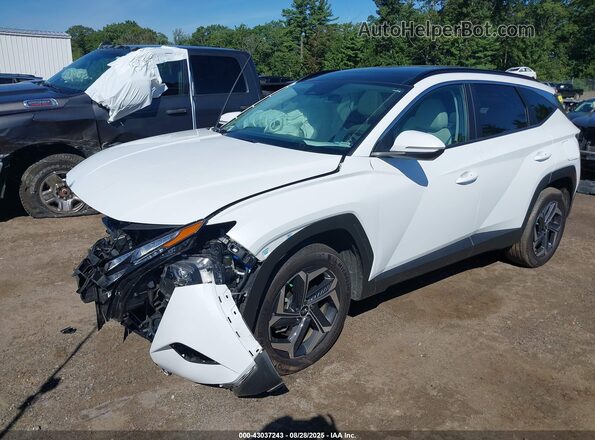KM8JCCD12RU201819 2024 HYUNDAI TUCSON HYBRID White Vista tres cuartos delantera izquierda