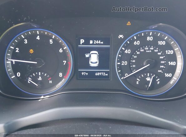KM8K12AA0LU504596 2020 HYUNDAI KONA Серый Вид задних сидений