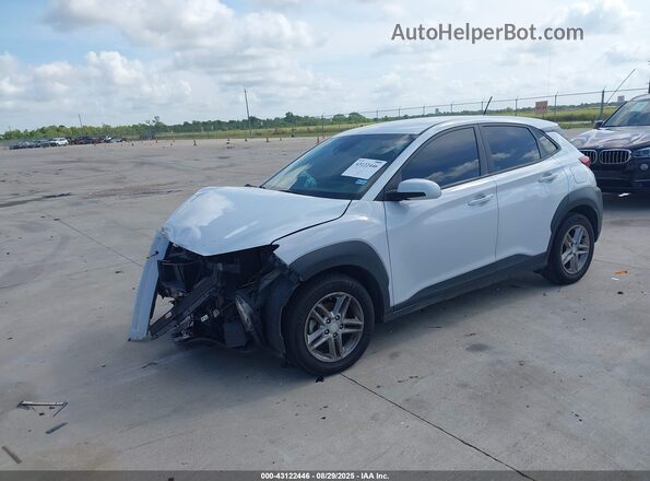 KM8K12AA0MU639143 2021 HYUNDAI KONA White Przód lewy