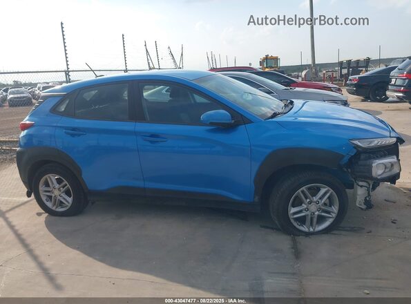 KM8K12AA8MU638936 2021 HYUNDAI KONA Blue Սալոնի հետևի տեսք