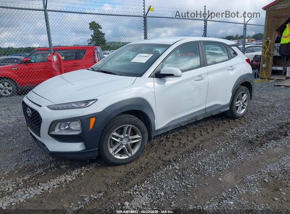 KM8K1CAA9LU576287 2020 HYUNDAI KONA White Vista tres cuartos delantera izquierda