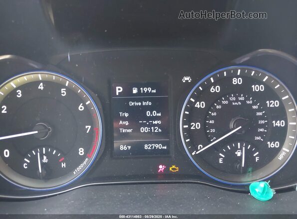 KM8K22AA3LU398061 2020 HYUNDAI KONA Белый Вид задних сидений