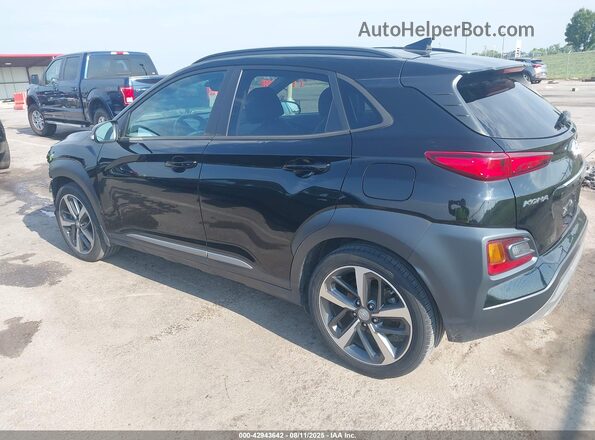 KM8K33A56MU705472 2021 HYUNDAI KONA Black Հետևի ձախ