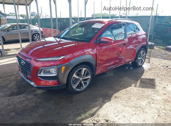 KM8K5CA56MU742791 2021 HYUNDAI KONA Red Front left