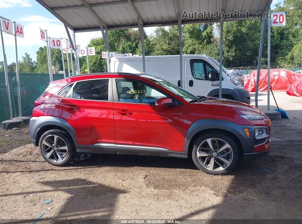 KM8K5CA56MU742791 2021 HYUNDAI KONA Red Rear interior view