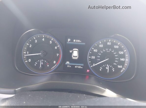 KM8K62AA0LU573399 2020 HYUNDAI KONA Красный Вид задних сидений