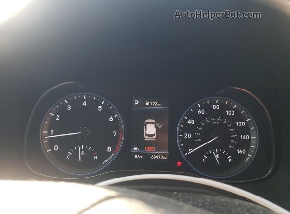 KM8K6CAA4MU684318 2021 HYUNDAI KONA Gray Սարքավորումների վահանակի տեսք