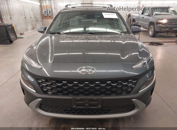 KM8K6CAB2NU857201 2022 HYUNDAI KONA Серый Вид задней части салона