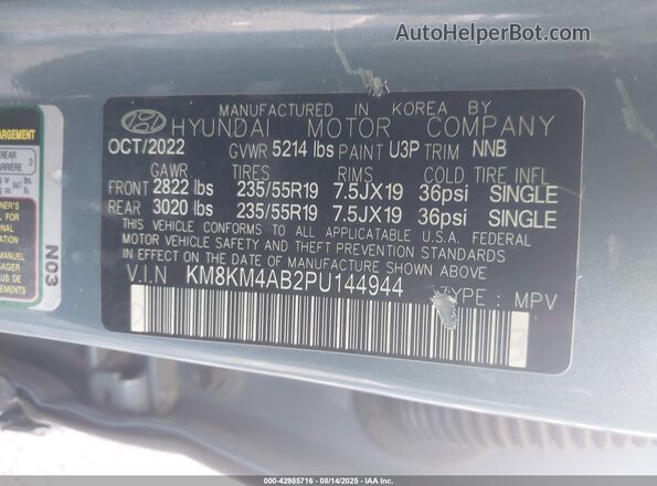 KM8KM4AB2PU144944 2023 HYUNDAI IONIQ 5 Blue Widok komory silnika