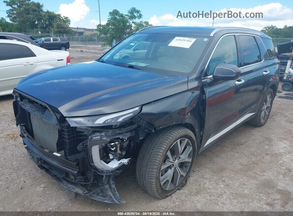 KM8R4DHEXLU077602 2020 HYUNDAI PALISADE Gray Vista tres cuartos delantera izquierda