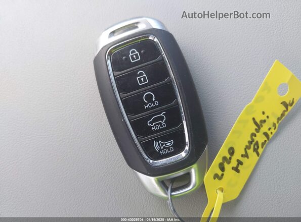 KM8R4DHEXLU077602 2020 HYUNDAI PALISADE Gray Vista del salpicadero