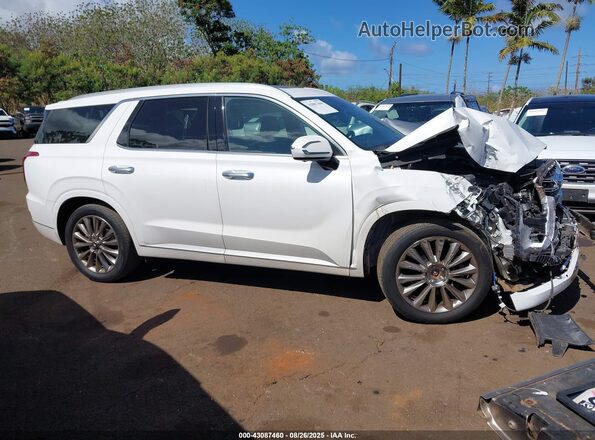 KM8R54HE8LU079880 2020 HYUNDAI PALISADE White Widok wnętrza z tyłu