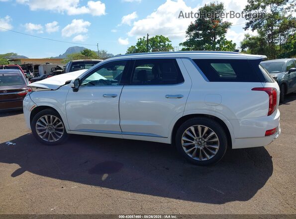 KM8R54HE8LU079880 2020 HYUNDAI PALISADE White Widok wnętrza 360 stopni