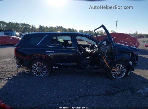 KM8R5DHE3LU120593 2020 HYUNDAI PALISADE Black Вид задньої частини салону