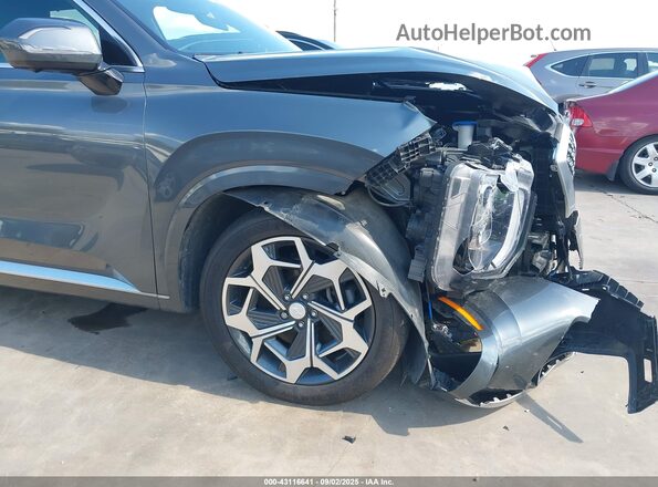 KM8R74HE4MU281689 2021 HYUNDAI PALISADE Gray 