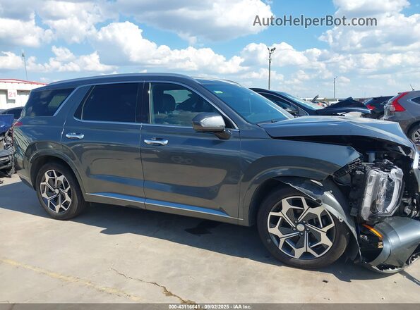 KM8R74HE4MU281689 2021 HYUNDAI PALISADE Gray 